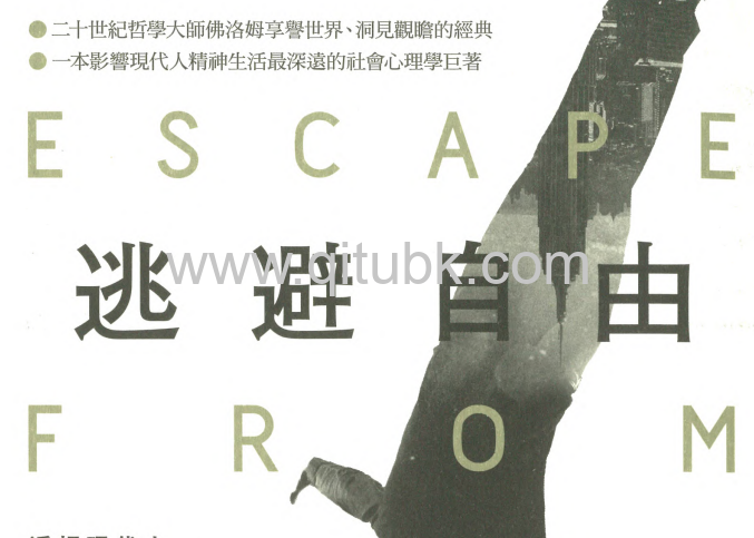 逃避自由.pdf電子書下載（埃裏希 · 佛洛姆 (Erich Fromm) 著）：透視現代人最深的孤獨與恐懼